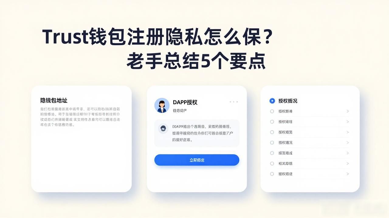 Trust钱包注册隐私怎么保？老手总结5个要点