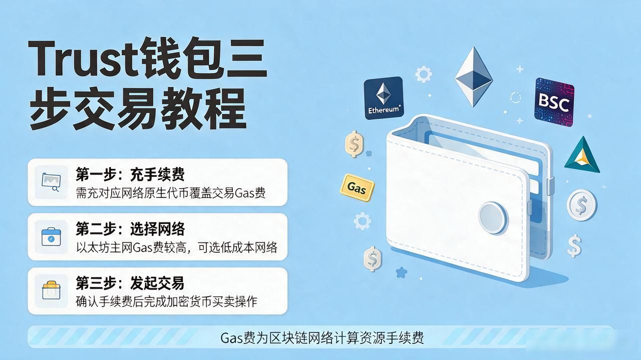 Trust钱包交易教程：三步教你买卖加密货币
