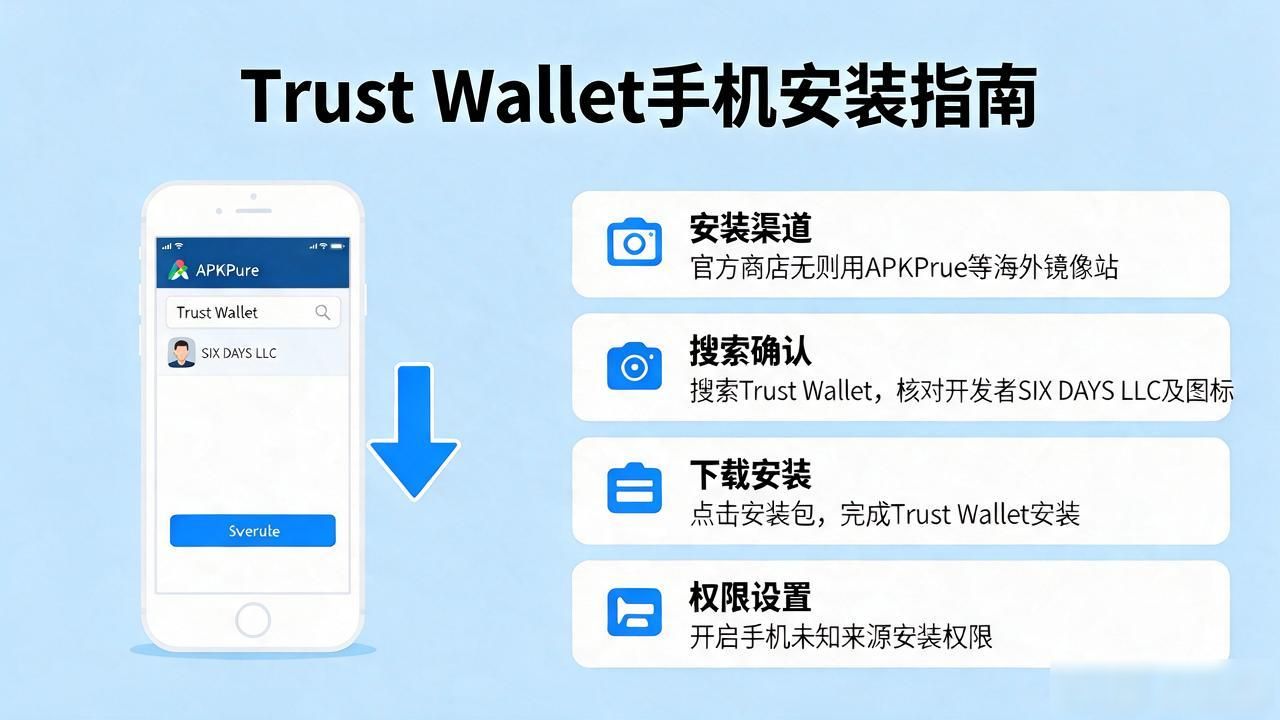手机里装上Trust钱包，不翻墙也能轻松搞定