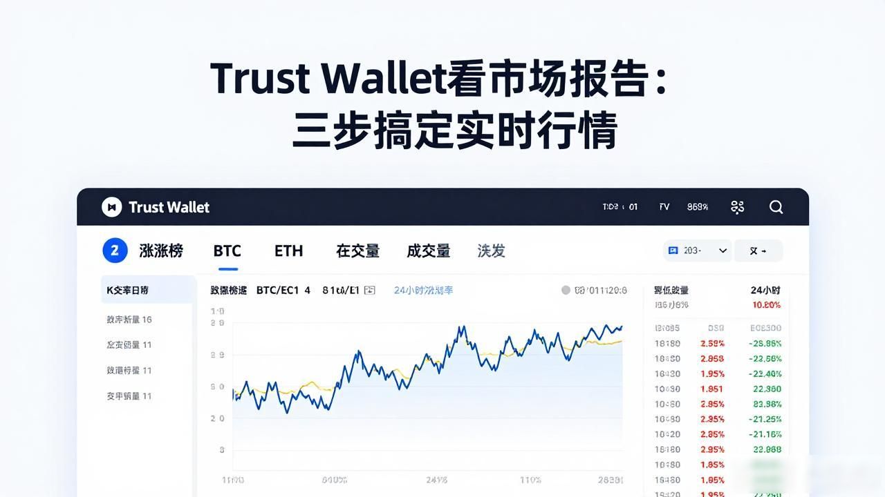 Trust Wallet看市场报告：三步搞定实时行情