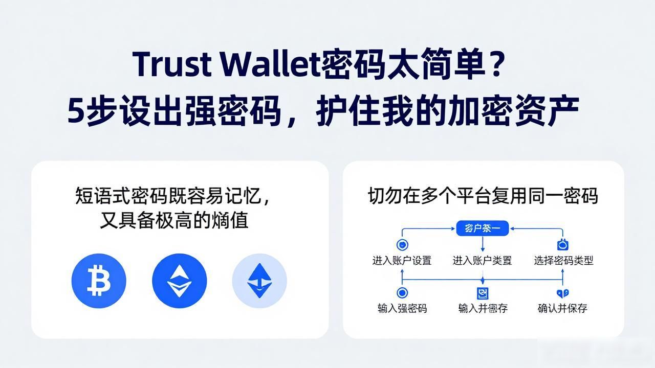 Trust Wallet密码太简单?5步设出强密码,护住你的加密资产