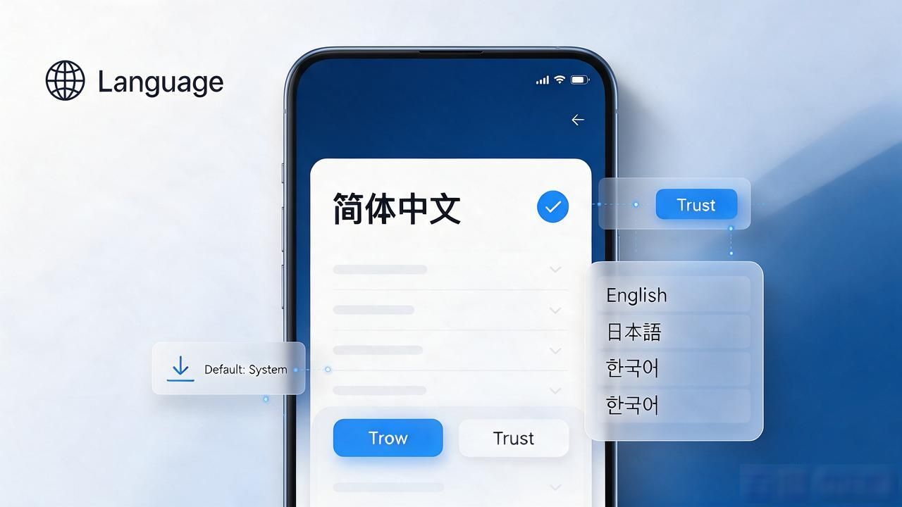 Trust Wallet 怎么切换语言?多语言实现全说清