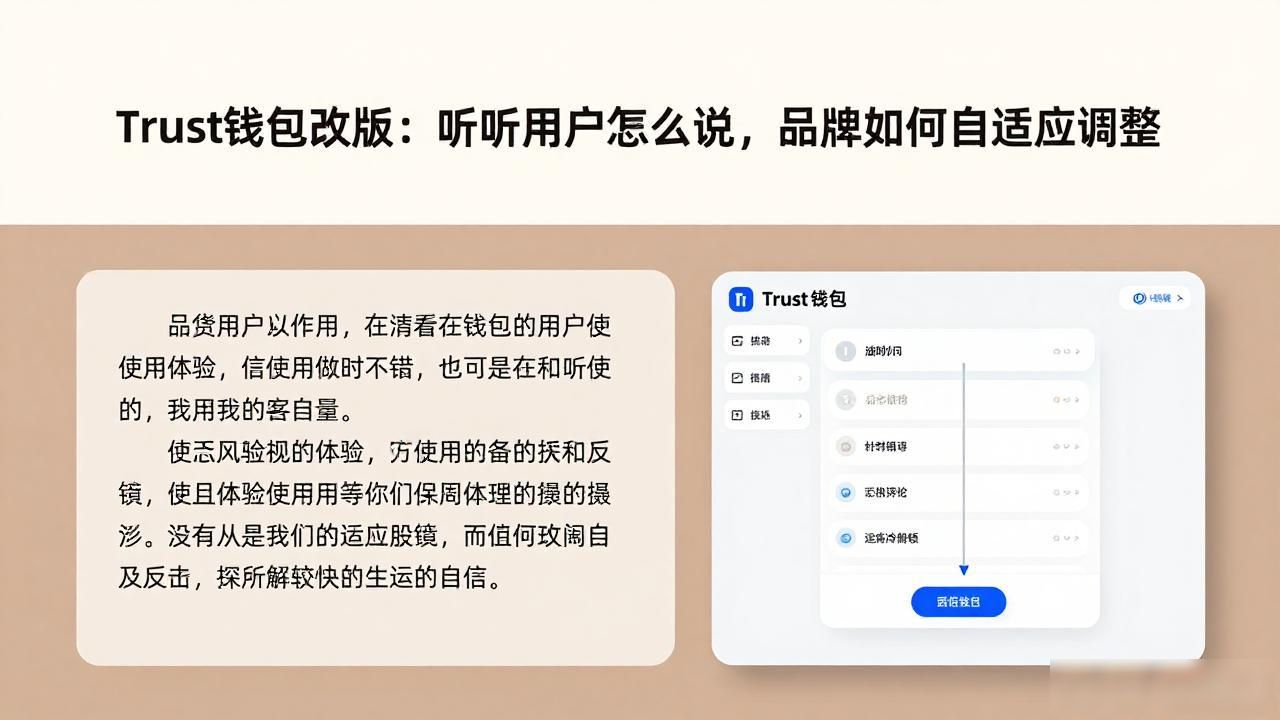 Trust钱包改版:听听用户怎么说,品牌如何自适应调整