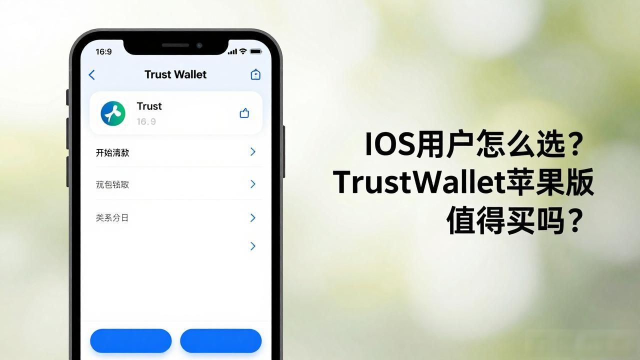 iOS用户怎么选？Trust Wallet苹果版值得买吗？