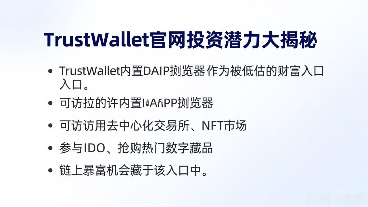 Trust Wallet官网投资潜力大揭秘